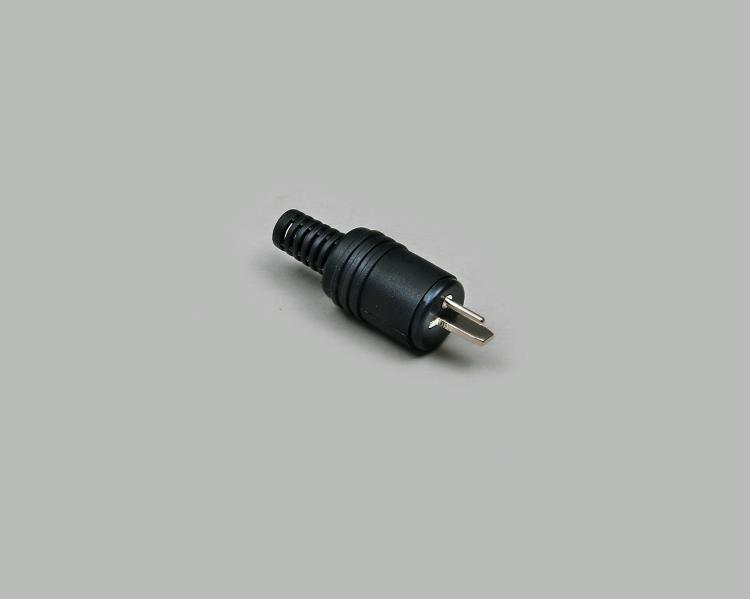 DIN speaker plug, screw type, anti-kink protection