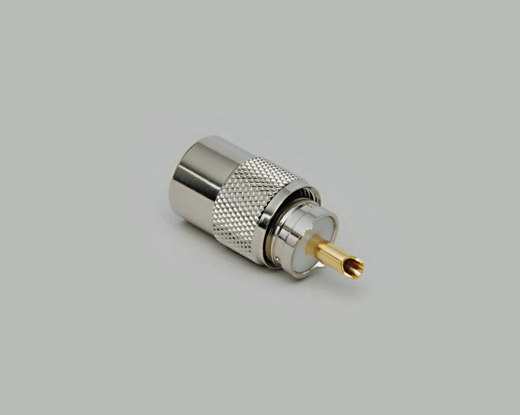 UHF-Aufdrehstecker, mit Kabelöffnung für max. 10,0 mm, RG 8/U + RG 213/U