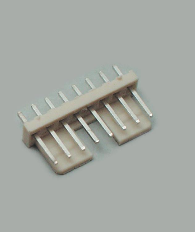pin header, 2-pin, lock type, high quality, polarity protection, white