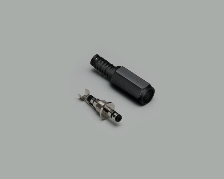 low power plug 1,0/3,0/7,6mm, 3-pin, anti-kink protection