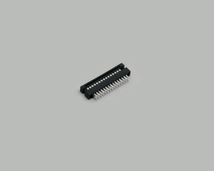 PCB connector, 2x15-pin, two rows, tinned, contacts 0,4x0,4mm, height 5mm, mounted