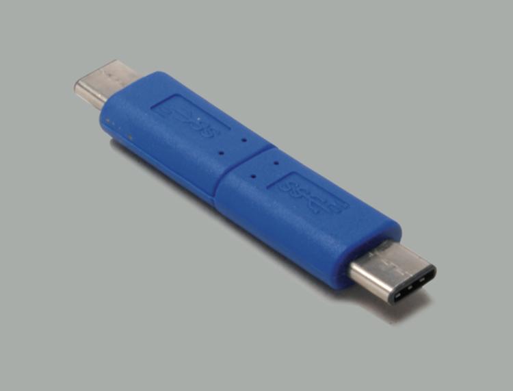 USB 3.1 adapter, USB-C plug 3.1 to USB-C plug 3.1