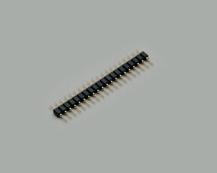 precision pin header, 20-pin, gold plated contacts (round), separable, grid pitch 2,54mm, height 11mm