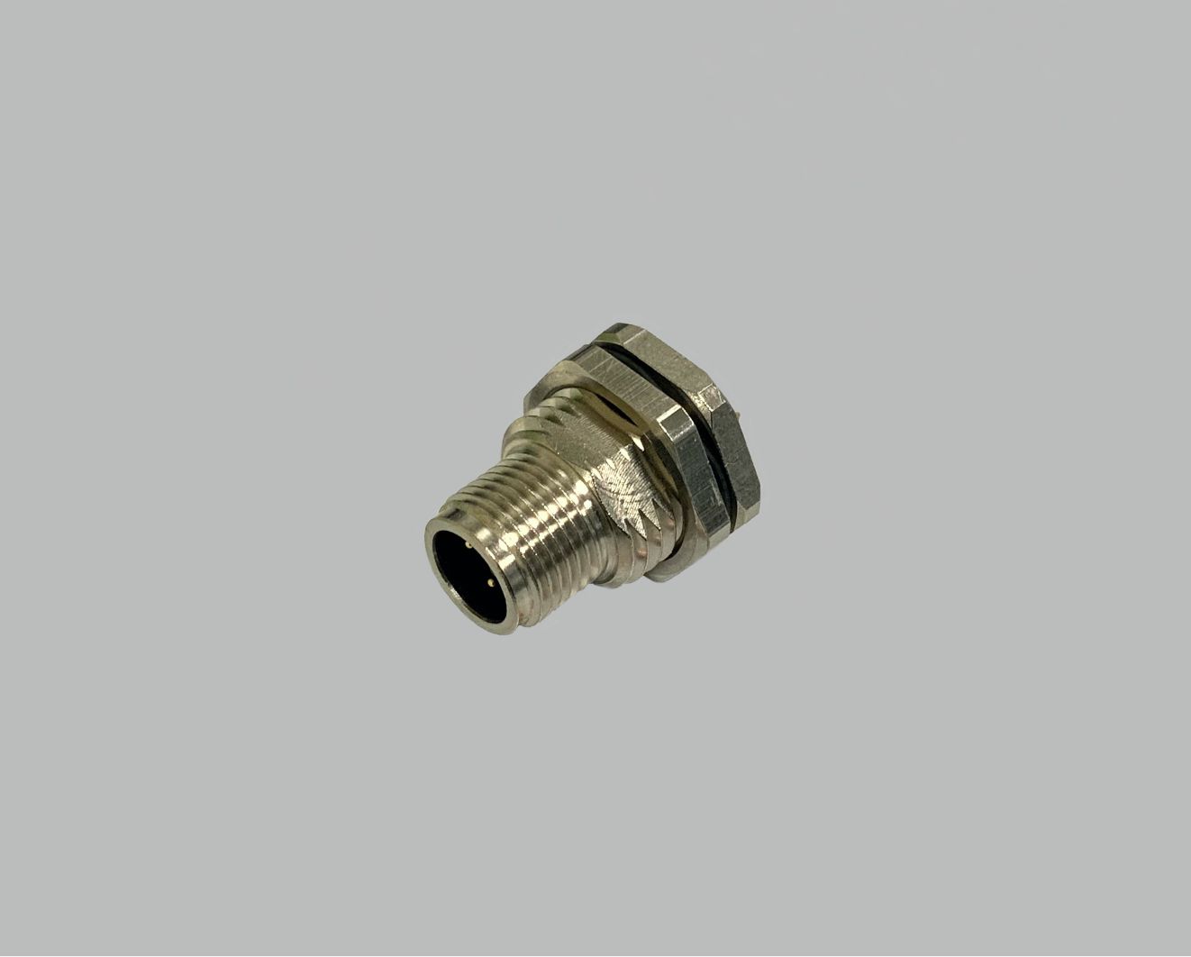 M12 Sensor/Aktor Einbaustecker Hinterwandmontage, 3-polig, M16, Print