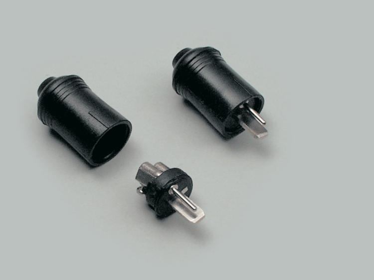 DIN speaker plug, screw type, without anti-kink protection