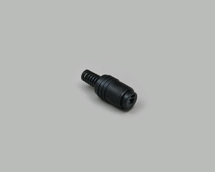 DIN speaker jack, screw type, anti-kink protection