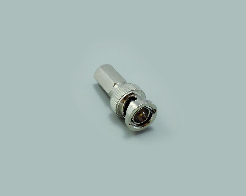 BNC plug, screw type, RG 59/U
