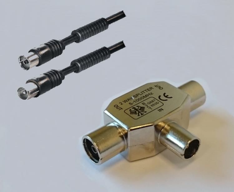 radio-splitter-set inclusive cable