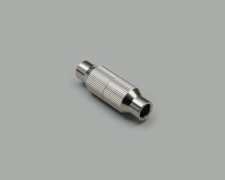 coax connector, full metal design, screening factor ≥ 75 dB