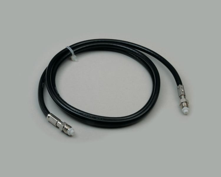 FME connecting cable, FME socket to FME socket, RG 58/U-Low loss, 50 Ohm, length 1,0m