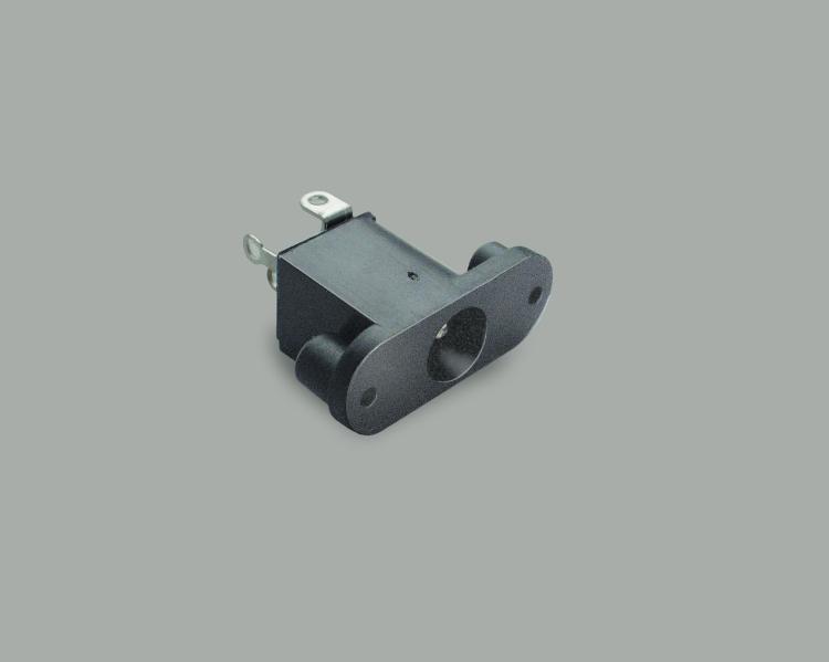 build-in low power socket 2,1/6,3mm, solder type, flange mounting, closed circuit