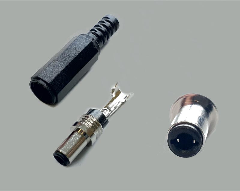 DC-Plug with spring contact, 2,1/5,5/9,5mm