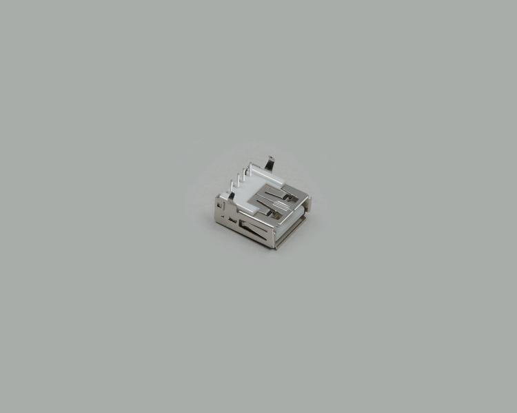 build-in USB-A plug, PCB type 90°, gold plated contacts