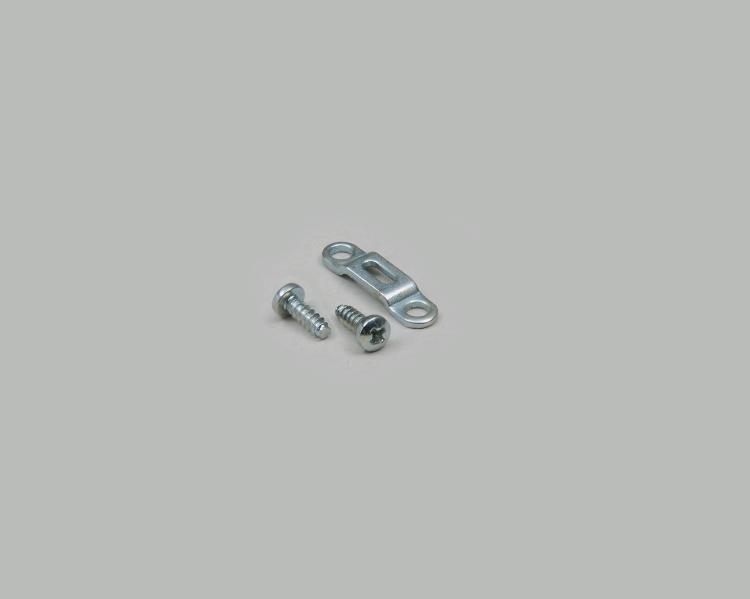 strain relief (clamp) for D-Sub housing, 15-pin, hole spacing 11,0mm
