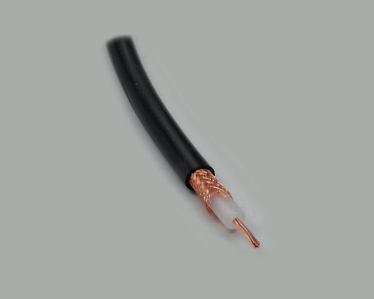 coax cable RG213/U, interal conductor 7x0,75mm, 50 Ohm