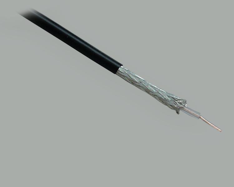 coax cable RG174/U, interal conductor 7x0,16mm, 50 Ohm